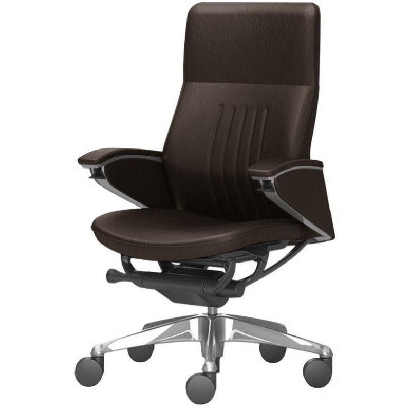 CR55FR PD97 レジェンダ 5本脚 ハイバック デコレーティブステッチ&パーフォレーション パネル肘 オカムラ(岡村製作所) 双輪キャスター 高さ1035mm幅685mm奥行574mm  CR55FR PD97