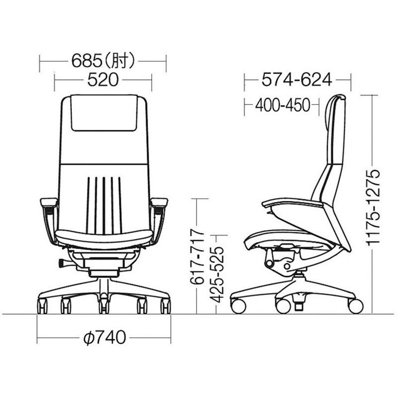 CR57AR P676 レジェンダ 5本脚 エクストラハイバック デコレーティブ