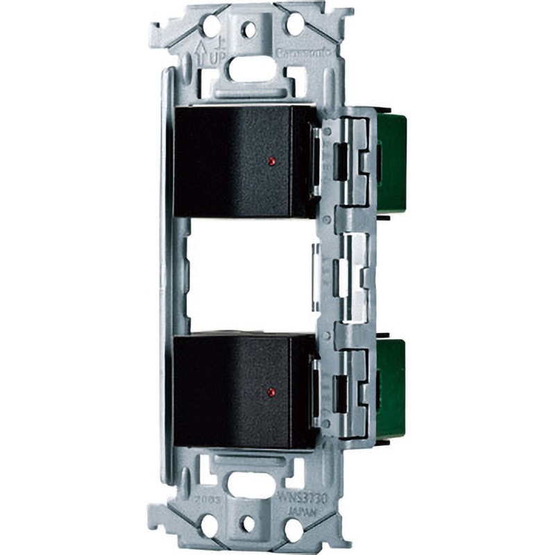 WNSS51898B SOーSTYLE埋込スイッチセット パイロットスイッチC 0.5A×2 Panasonic(パナソニック) マットブラック色   WNSS51898B