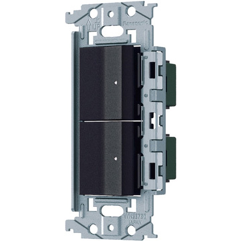 WNSS53595B SOーSTYLE 埋込ロングハンドル スイッチセット ほたるスイッチC×2 Panasonic(パナソニック) マットブラック色   WNSS53595B