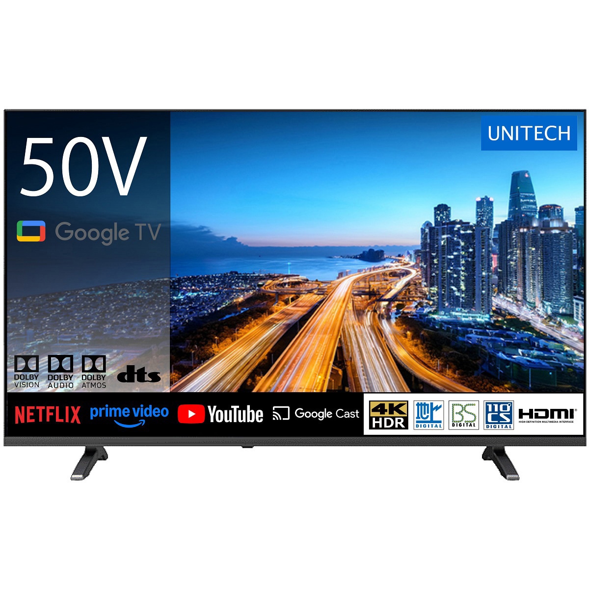 LCG5005SH 地デジ/BS/CS内蔵GoogleTV ユニテク 液晶パネル50V型VA 