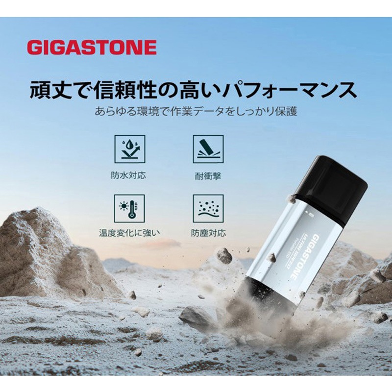 GJSSD-ACP5-1TB 2in1超小型高速ポータブルSSD 3年保証 1個 Gigastone