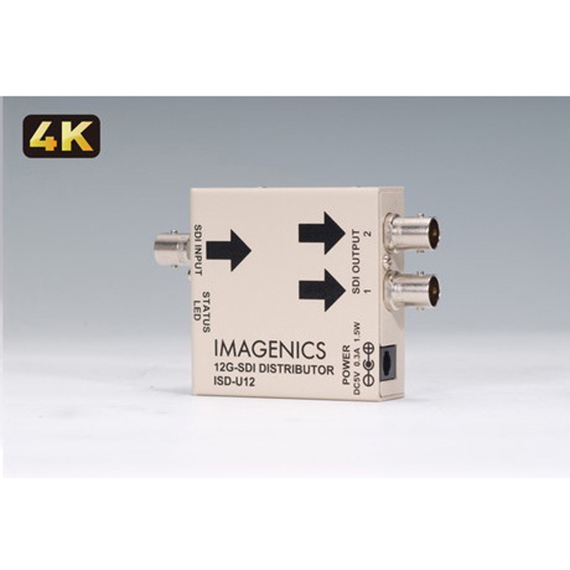 ISD-U12 1入力2出力 12G-SDI 分配器 1台 イメージニクス 【通販