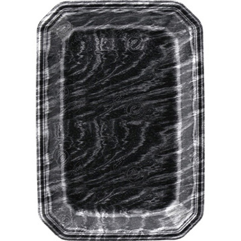 20-28(30平エコ黒木銀 メガプレート 1ケース(100枚×6袋) エフピコ 【通販モノタロウ】