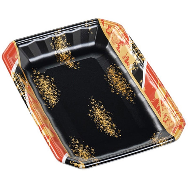   メガ　プレートセット 発泡トレー メガプレート20-20(30)平 エコ黒木銀 エフピコ