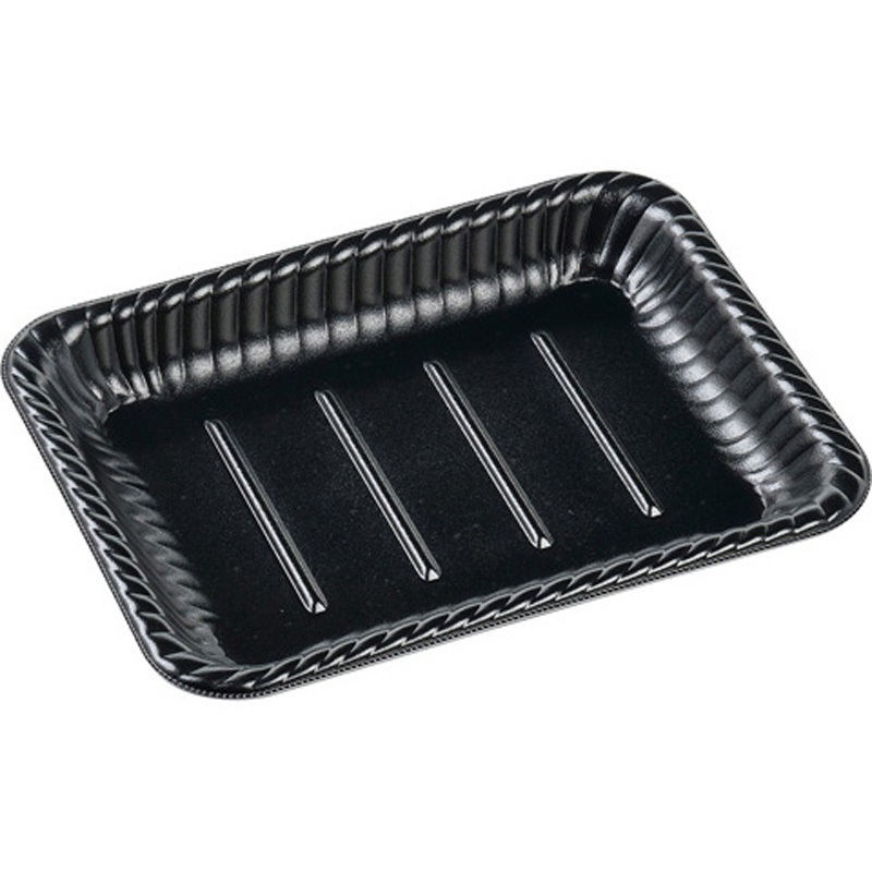 25-19 D黒W MFPティアラ角皿 本体 1ケース(50枚×12袋) エフピコ 【通販モノタロウ】