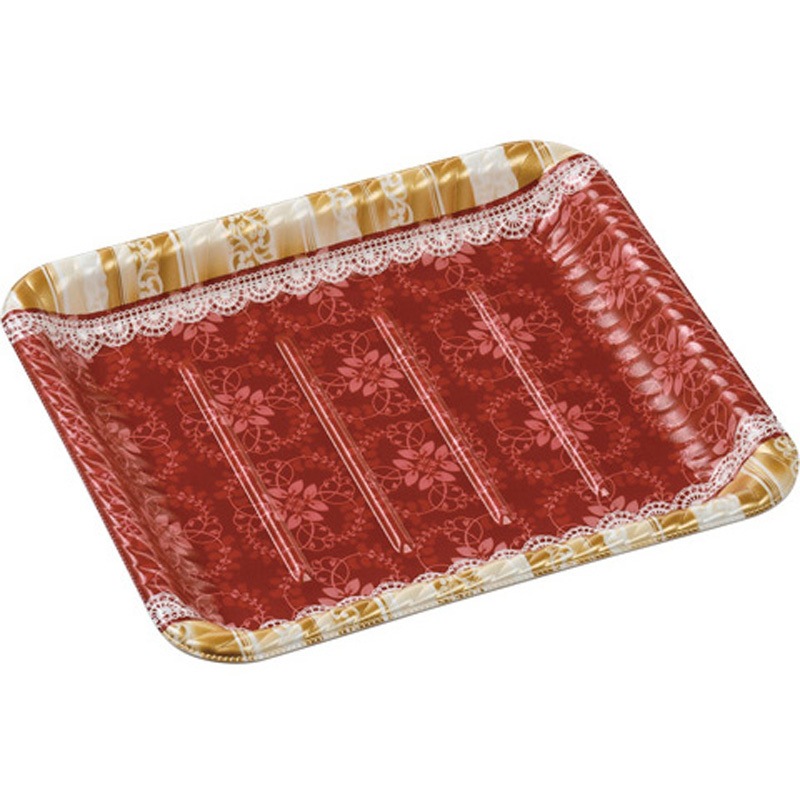 25-22リラD赤 MFPティアラ角皿 本体 1ケース(50枚×12袋) エフピコ 【通販モノタロウ】