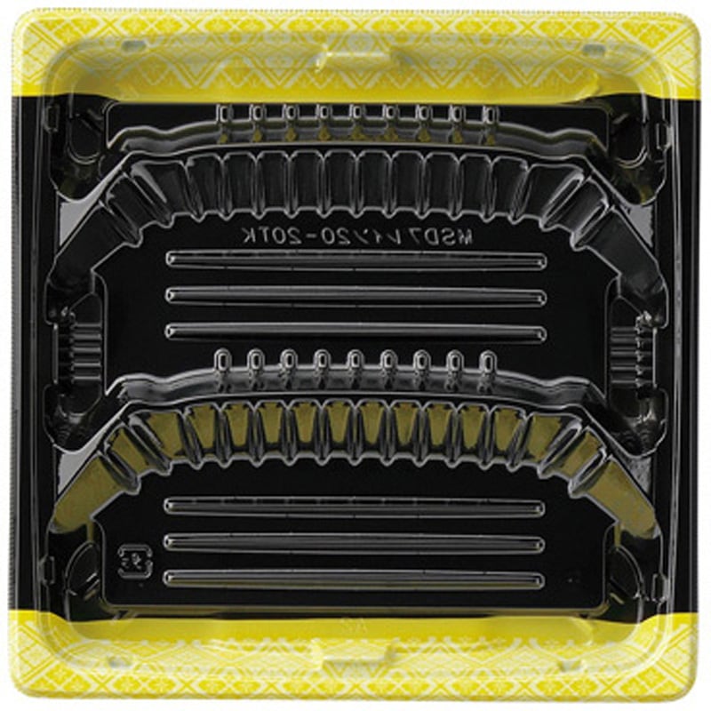 20-20TK 金紋黒 MSDプレイン 1ケース(50枚×12袋) エフピコ 【通販モノタロウ】