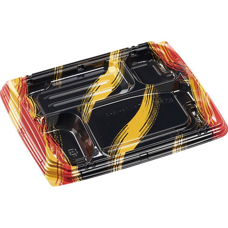 24-19-3 はけ嵐赤 MSD竹皿膳 1ケース(50枚×12袋) エフピコ 【通販モノタロウ】 24,126円