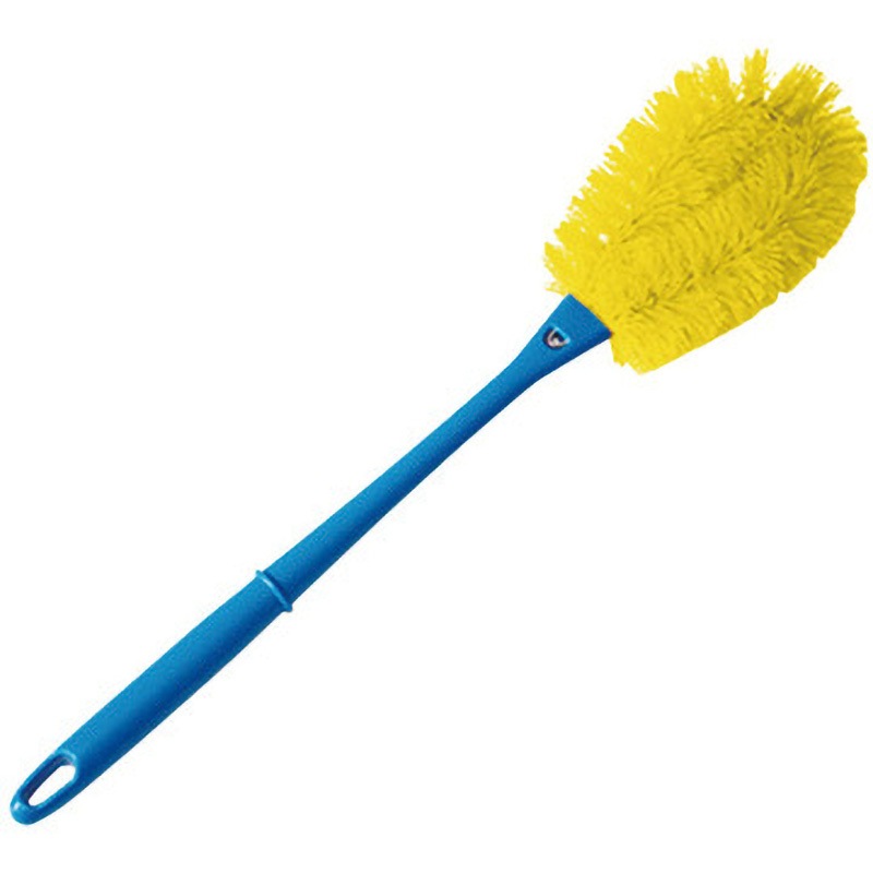 63307301 バーキンタ 柄付たわし バーテック 黄 柄(青)色 長さ430mm