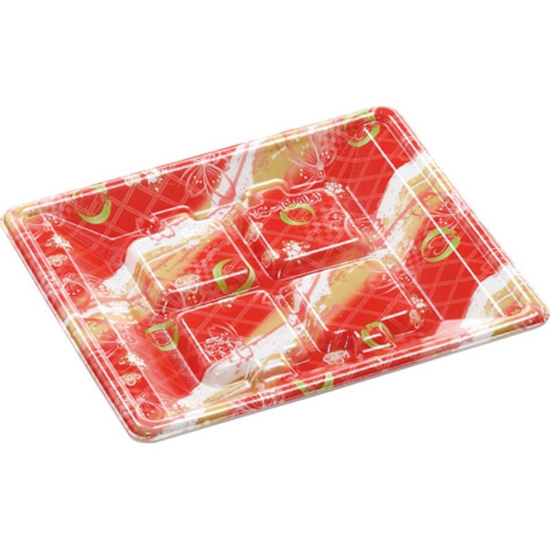 15-18(L) 唐紙赤 刺身・鮮魚容器RSA 1ケース(50枚×24袋) エフピコ 【通販モノタロウ】