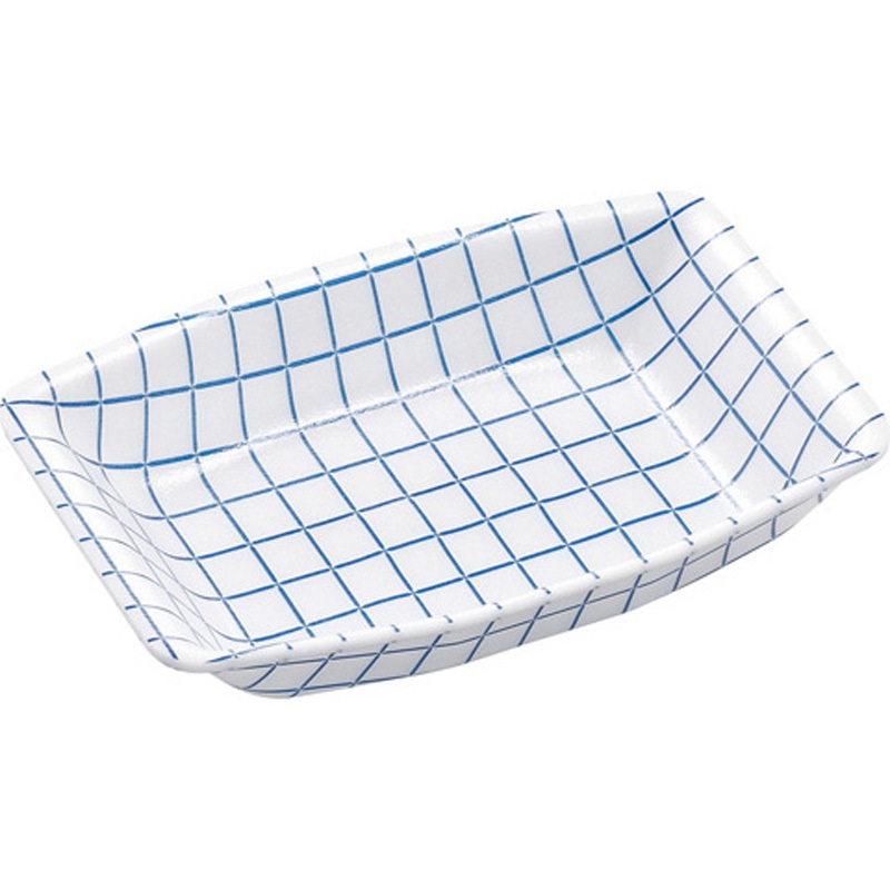 81 ブルーチェック W 刺身・鮮魚容器M 1ケース(50枚×28袋) エフピコ 【通販モノタロウ】