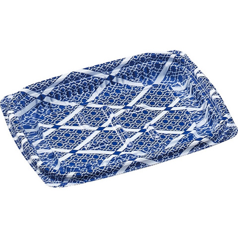 15-11(17) ひし格子青 MSD惣菜 1ケース(50枚×32袋) エフピコ 【通販モノタロウ】