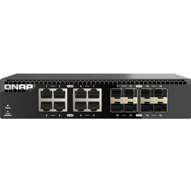 QSW-3216R-8S8T QNAP 10GbEスイッチ QNAP 16ポート PWM VAPOベアリングファン x 2