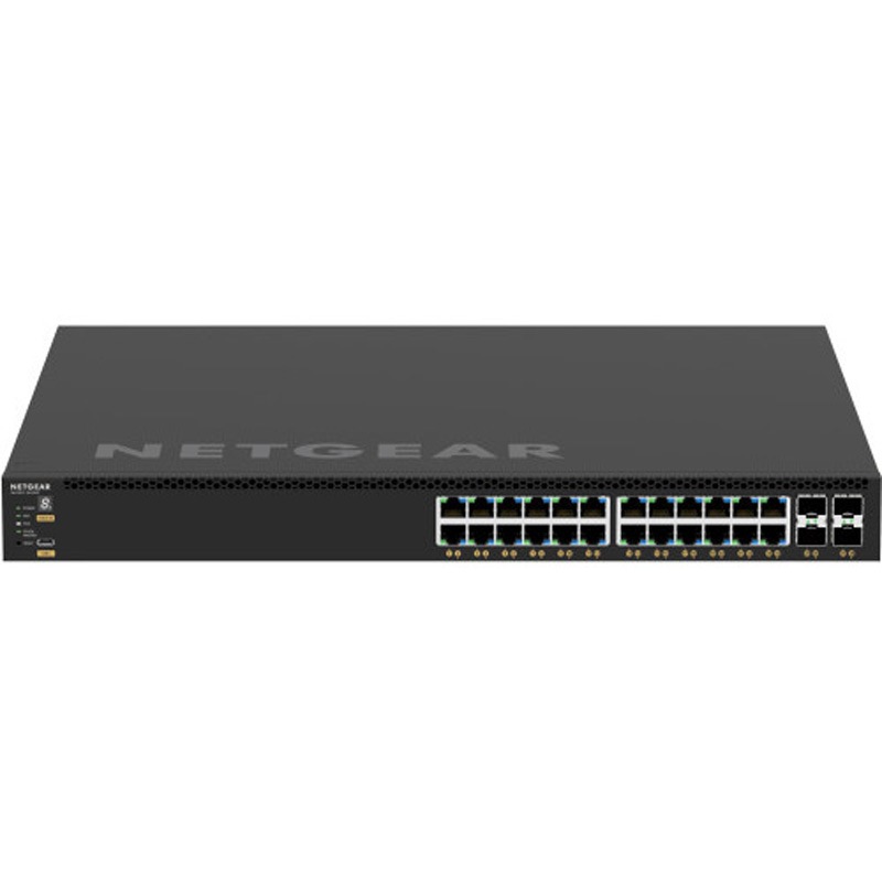 GSM4328-100AJS PoE+対応 (648W-720W) 1Gポート×24 10G SFP+スロット×4 フルマネージスイッチ 1台 NETGEAR 【通販モノタロウ】