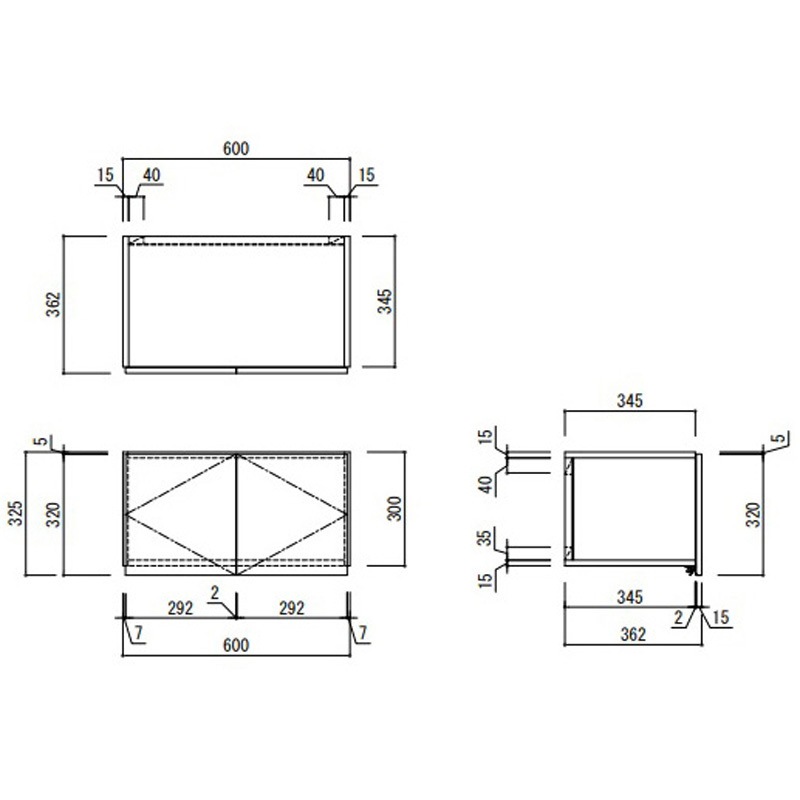 KLH600FTM KLH 浅型吊戸棚 標準 間口600mm 1台 アイオ産業 【通販