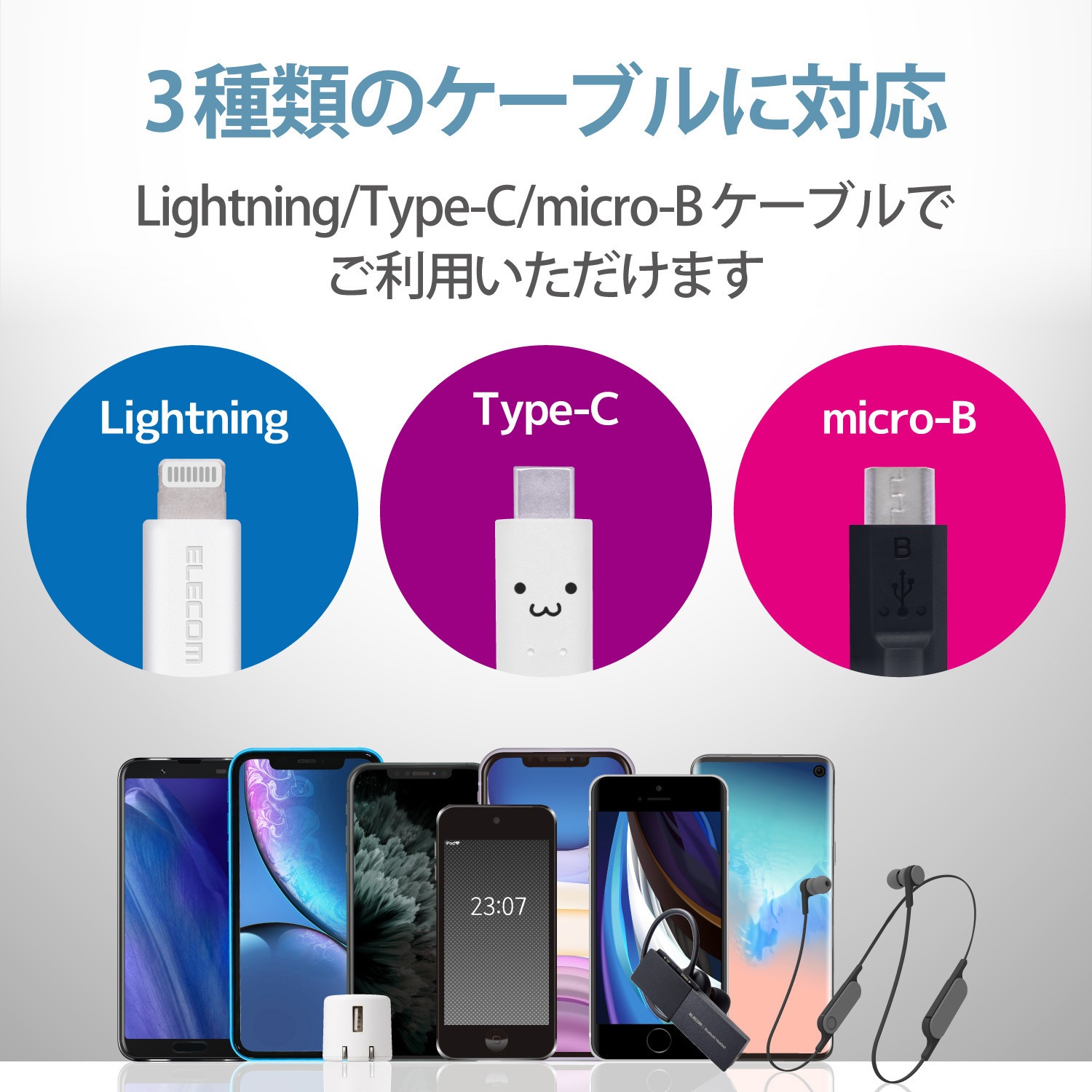 Mpa Acu08wf スマホ充電器 Ac充電器 Usb Aメス 1ポート 1 8a出力 コンパクト エレコム ホワイトフェイス Mpa Acu08wf 通販モノタロウ