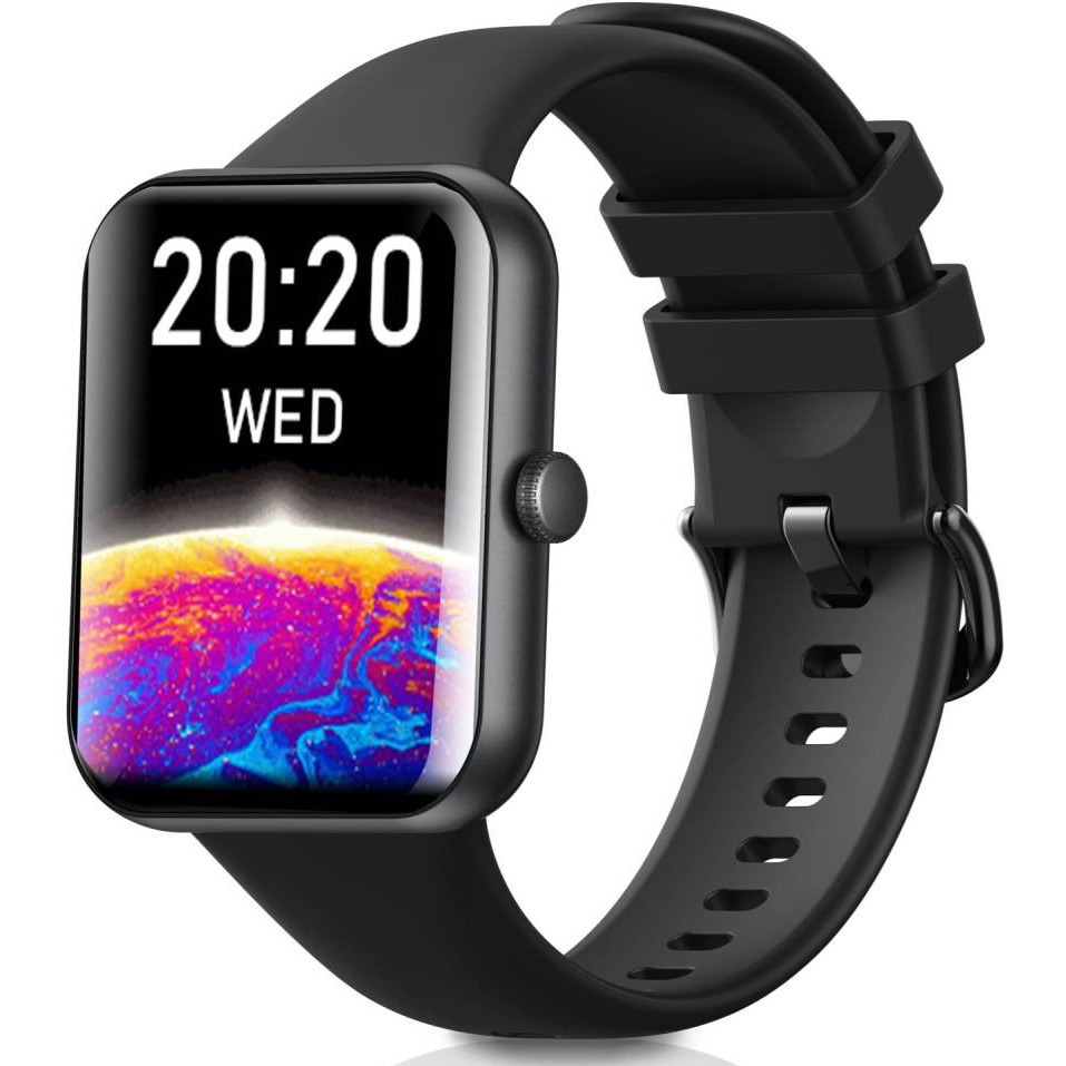 WW22007BK スマートウォッチHSシリーズ スクエア アリアス ブラック色