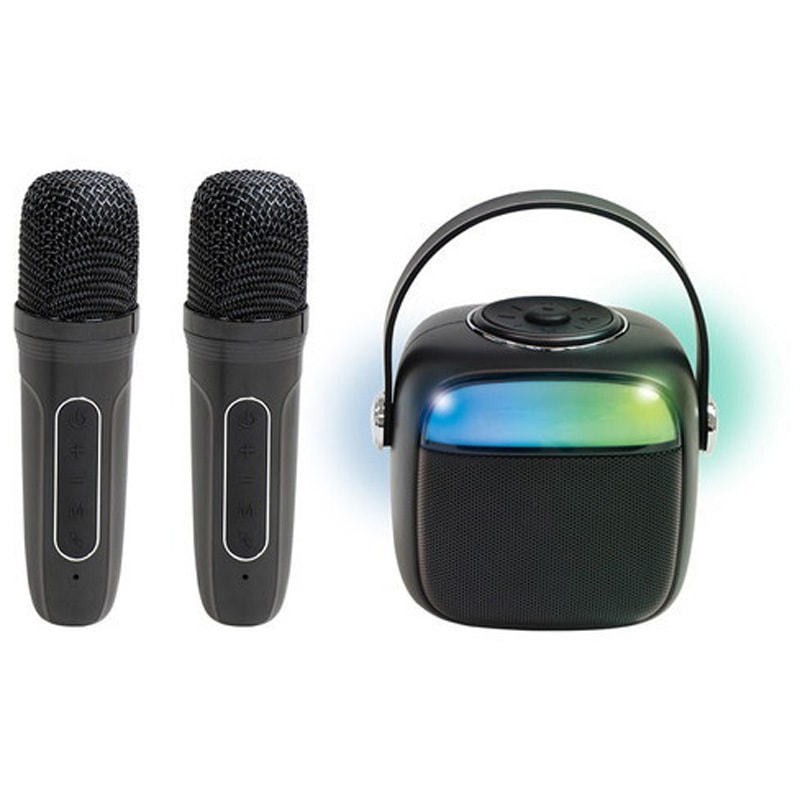 supreme スピーカー　カラオケ S02BS-002BK カラオケもできるBluetoothスピーカー 1セット ピーナッツ