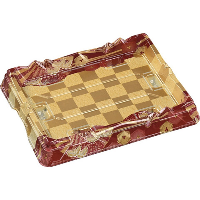 25-20 扇市松赤金 氷河桶 本体 1ケース(50枚×4袋) エフピコ 【通販モノタロウ】