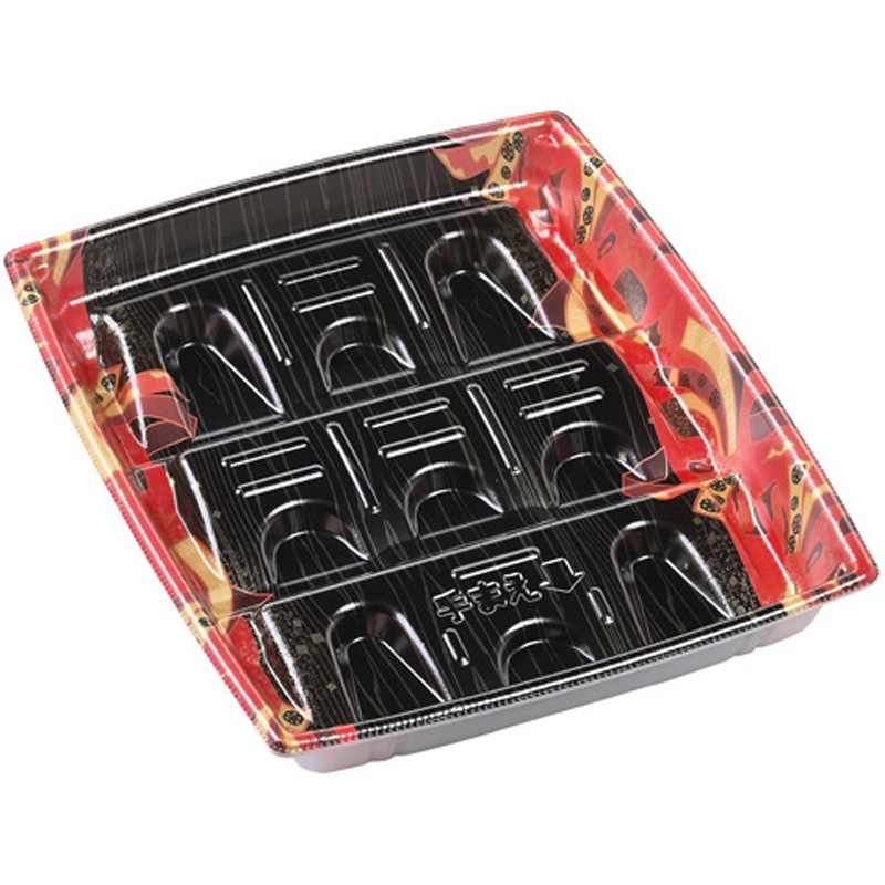 24-20(30) Dタテ 舞姫赤 角盛鉢 1ケース(50枚×8袋) エフピコ 【通販モノタロウ】