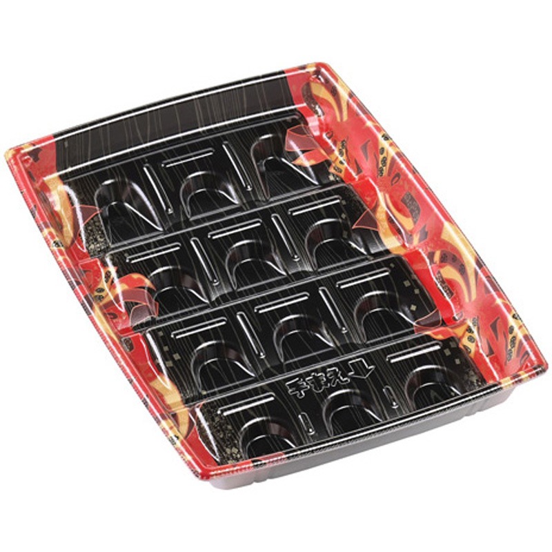 27-20(30) Dタテ 舞姫赤 角盛鉢 1ケース(50枚×8袋) エフピコ 【通販モノタロウ】