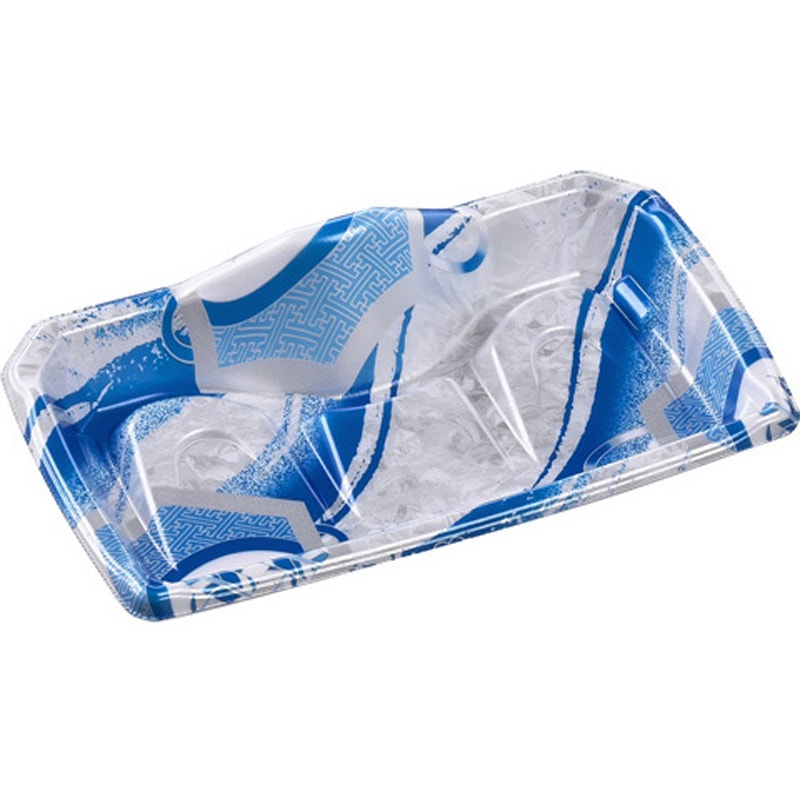 24-14 矢ばね青 宝山 本体 1ケース(50枚×16袋) エフピコ 【通販モノタロウ】