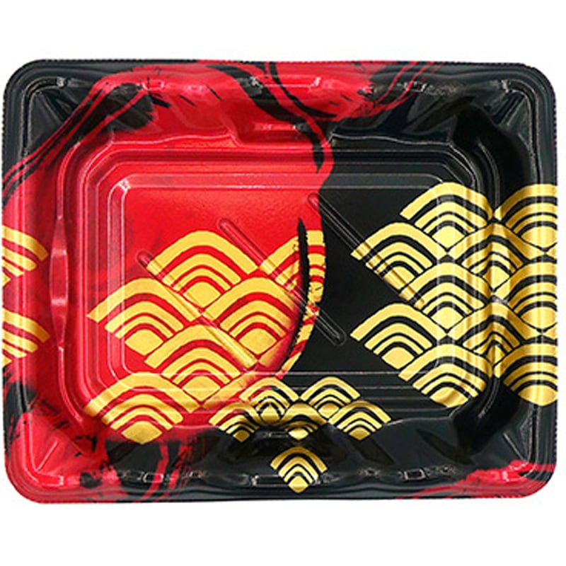 2-3(V1) まる波赤 大波皿 本体 1ケース(50枚×18袋) エフピコ 【通販モノタロウ】