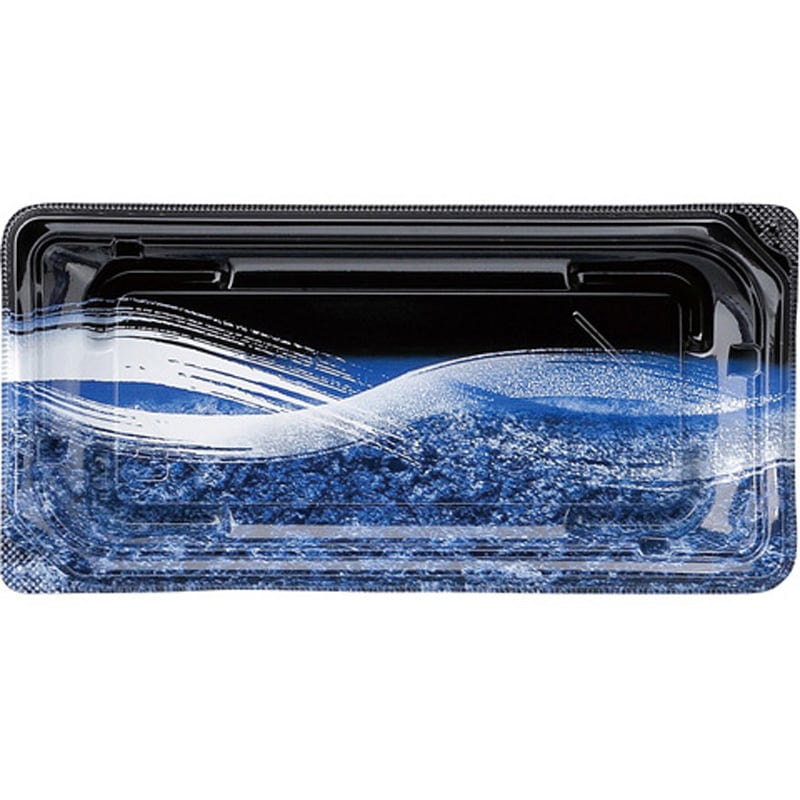 1-4 うち波黒紺 四季皿 本体 1ケース(50枚×18袋) エフピコ 【通販モノタロウ】