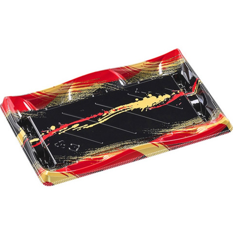 2-4 かみ風赤 輝皿 本体 1ケース(50枚×18袋) エフピコ 【通販モノタロウ】