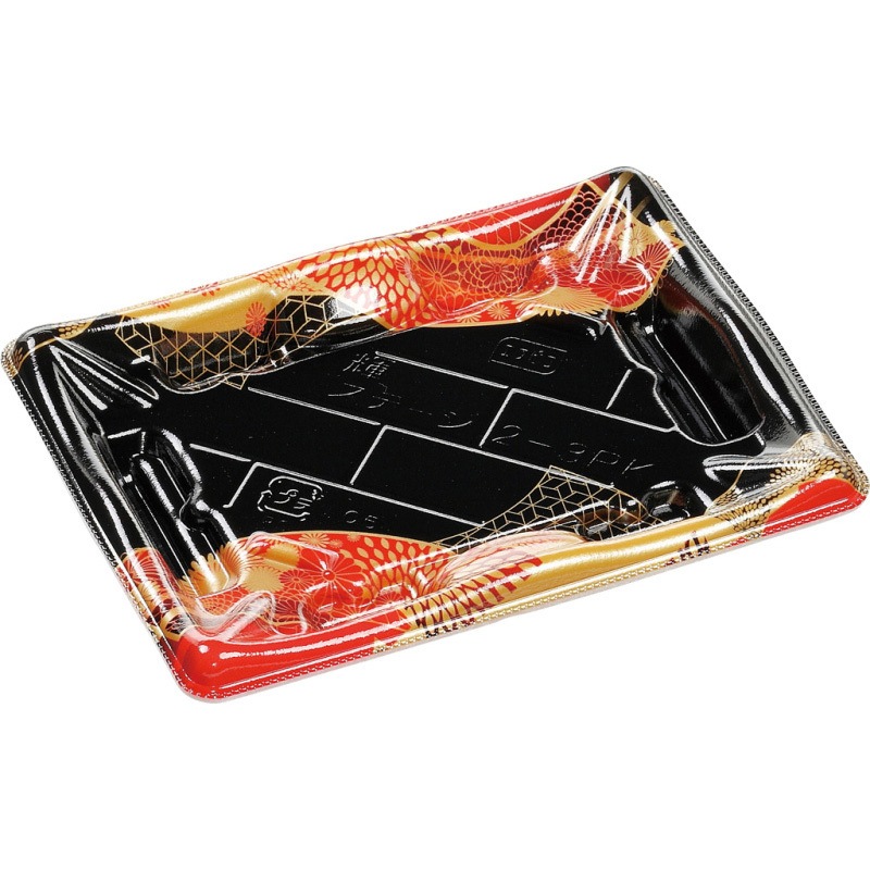 2-3PK はな扇子赤 輝ステージ 本体 1ケース(50枚×18袋) エフピコ 【通販モノタロウ】