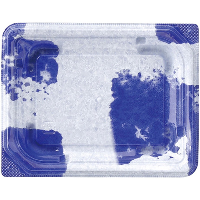 15-12 角ぞめ青 四季皿 本体 1ケース(50枚×24袋) エフピコ 【通販モノタロウ】