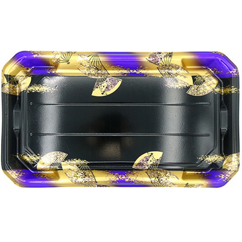 3-10 金フチ扇紫 美彩 本体 1ケース(10枚×30袋) エフピコ 【通販モノタロウ】