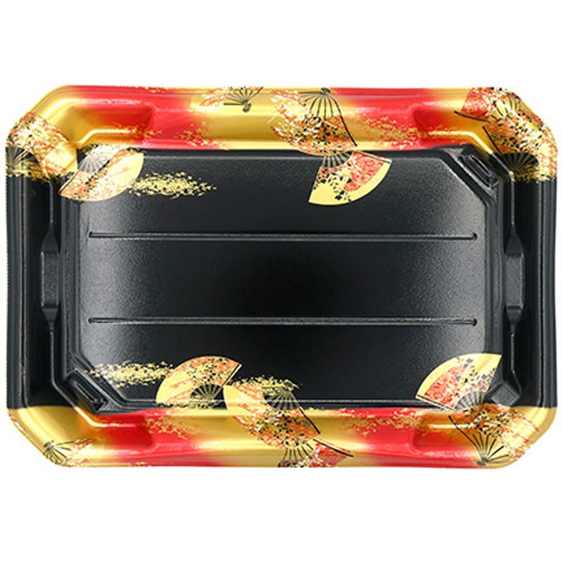 3-8 金フチ扇 美彩 本体 1ケース(10枚×30袋) エフピコ 【通販モノタロウ】