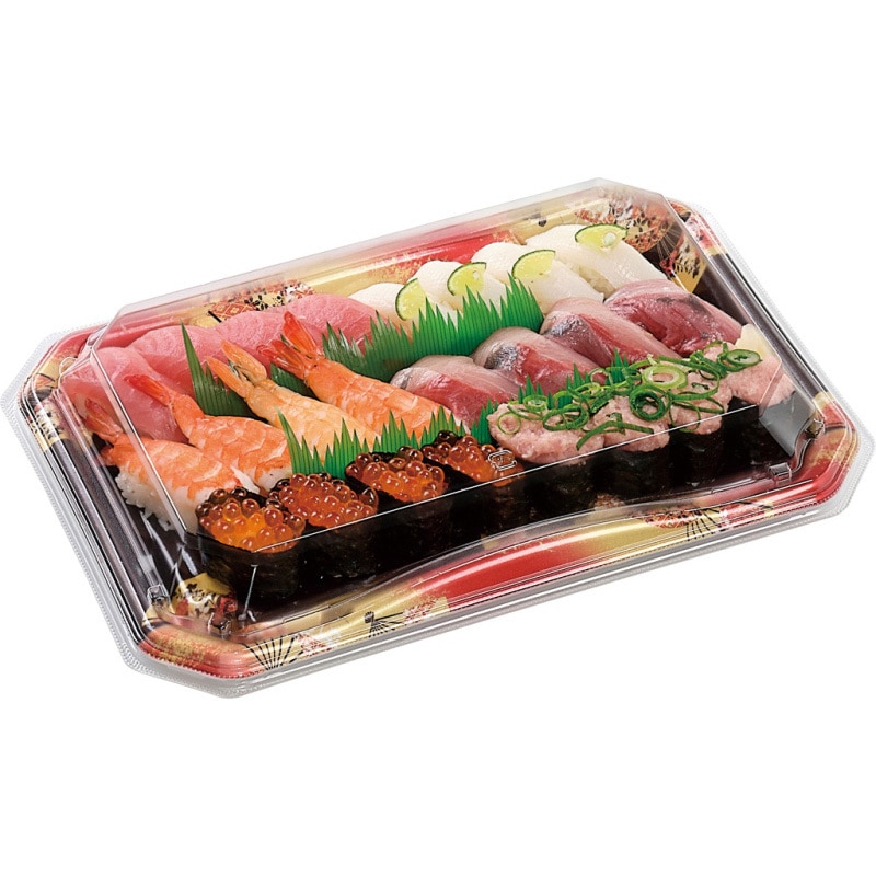 3-8 金フチ扇 美彩 本体 1ケース(10枚×30袋) エフピコ 【通販モノタロウ】