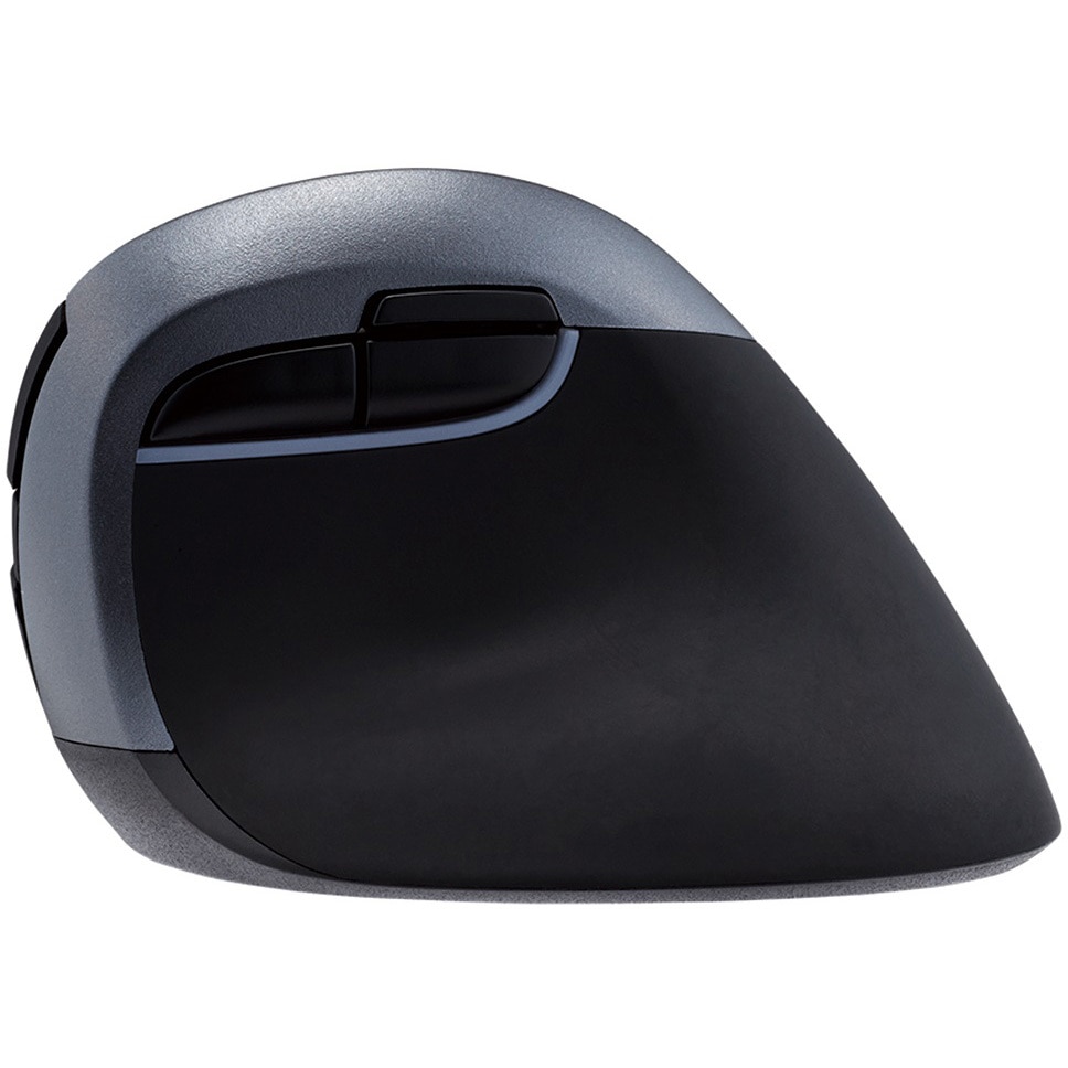 MUS-RKF169NBK 無線静音5ボタンBlueLEDエルゴマウス 1個 ナカバヤシ