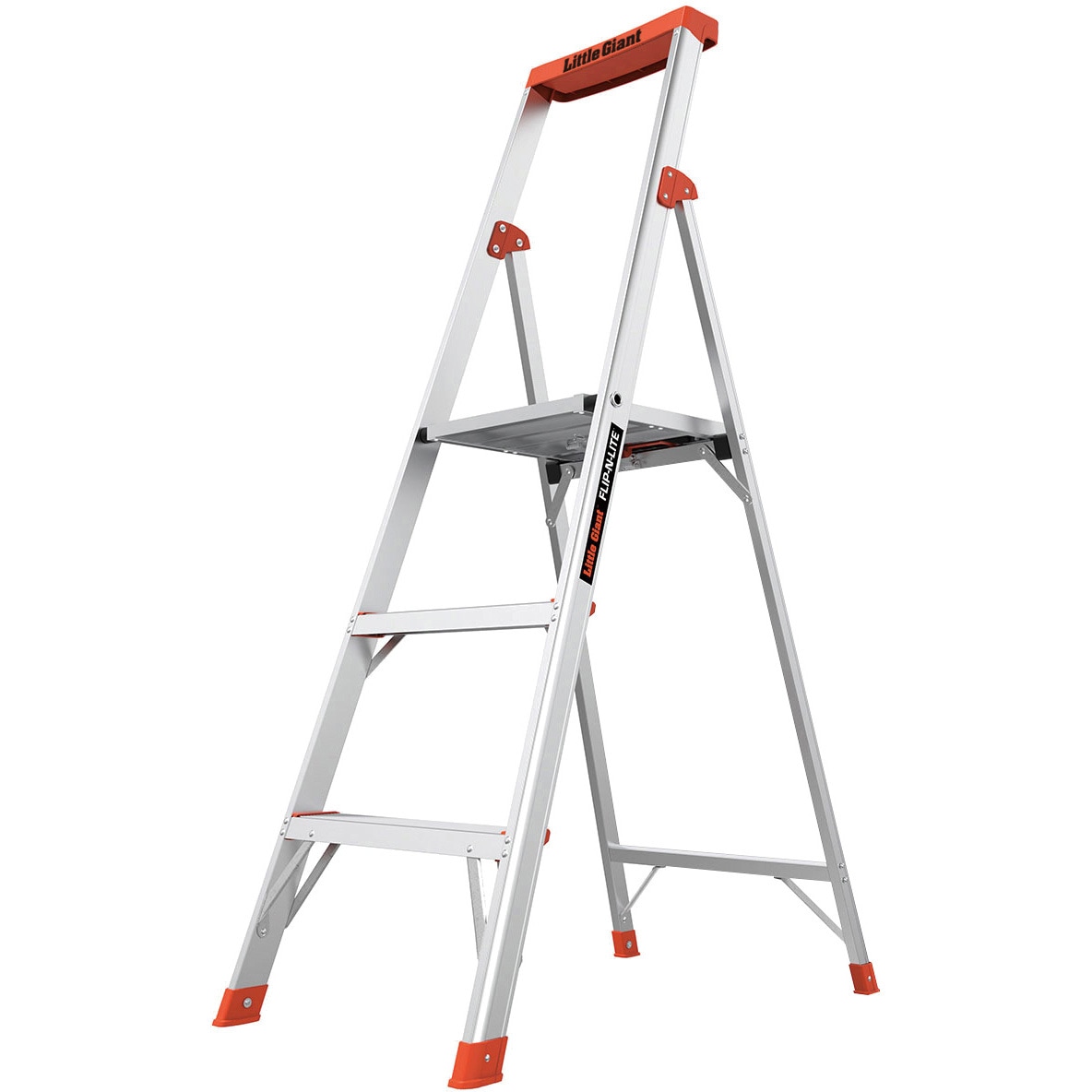 LG-15273 上わく付き脚立 フリップエヌライト 長谷川工業 天板高さ0.85m