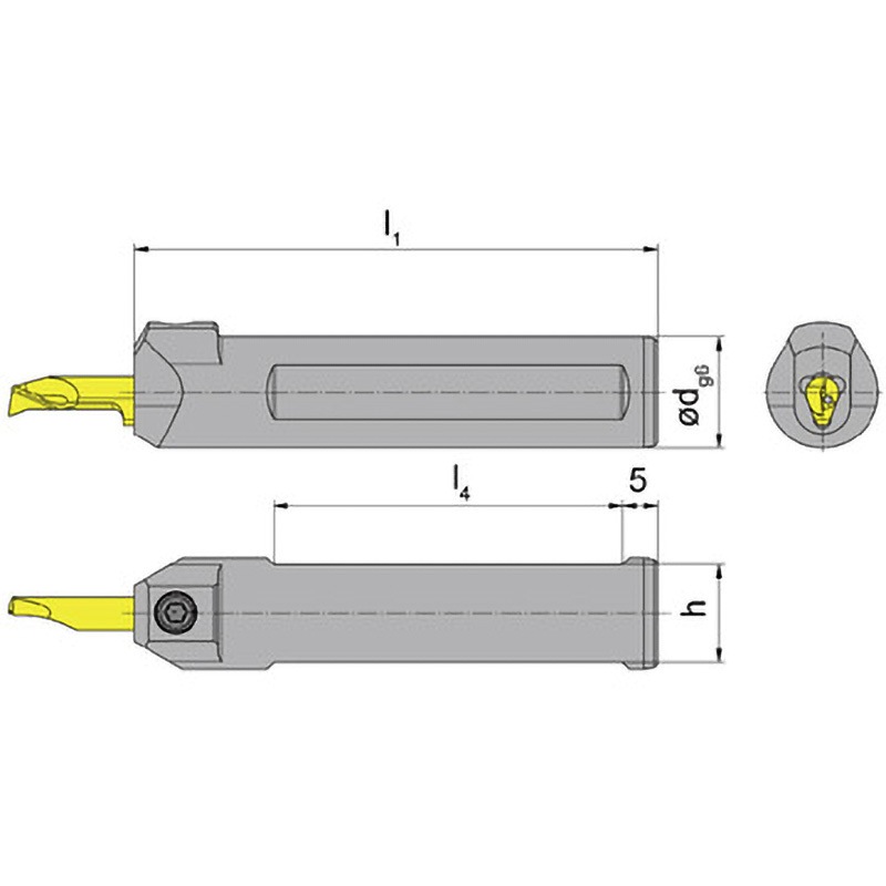 B105.0020.M8.K.01 スーパーミニ 小径溝入れ加工用ホルダー B105～ 1本 HORN 【通販モノタロウ】 27,735円