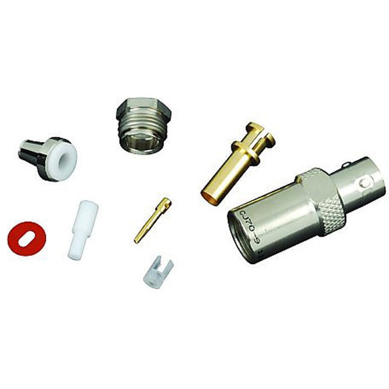 CJ70-9 RF/同軸 Twinax/triax TRB ジャック STR クリンプ EDAC 1個