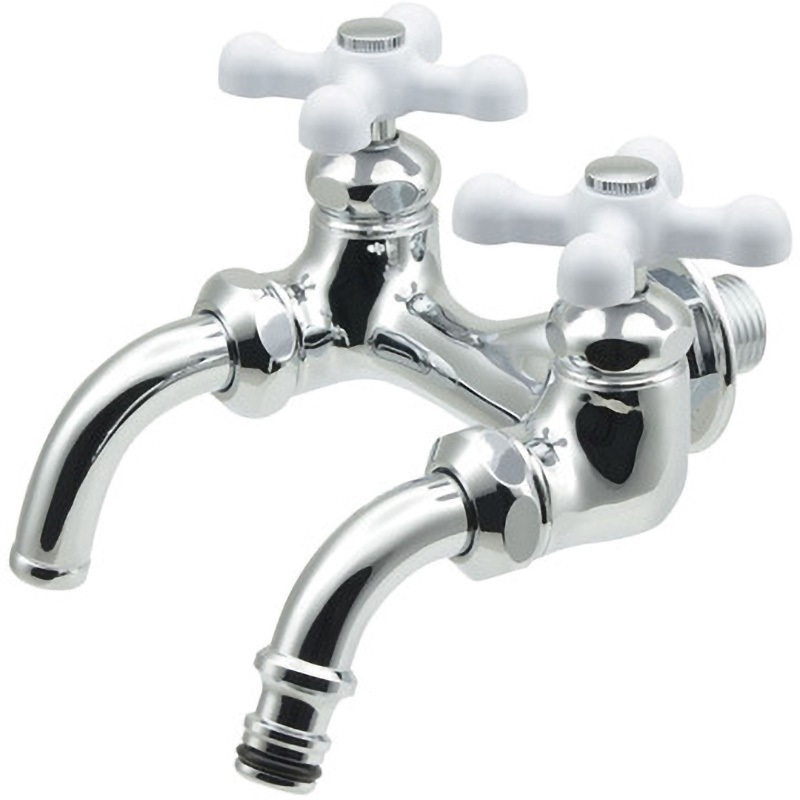 GA-DJ001 これエエやん 双口ホーム水栓 ガーデン用 おしゃれ GAONA(ガオナ) 対応 呼び径13mm