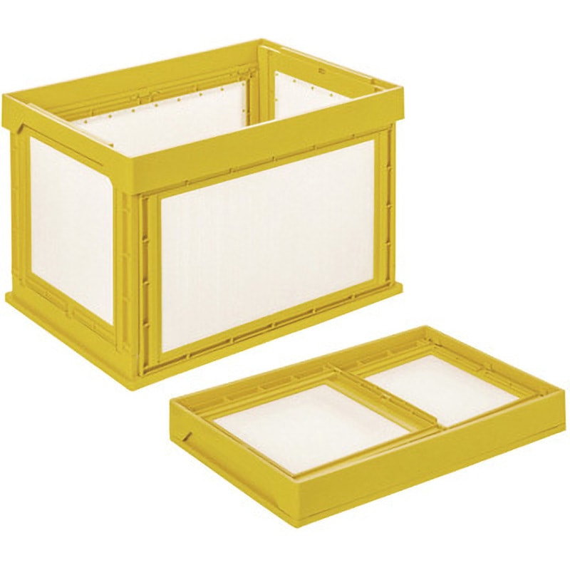 国盛化学 ＫＵＮＩＭＯＲＩプラダン折畳みＦＮＳコンテナ４０Ｌ（ＳＷコーナー）ホワイト 79100-FNS40L-WH 104D 日用品・文房具・手芸用品 KUNIMORI⁄プラダン折畳み FNSコンテナ