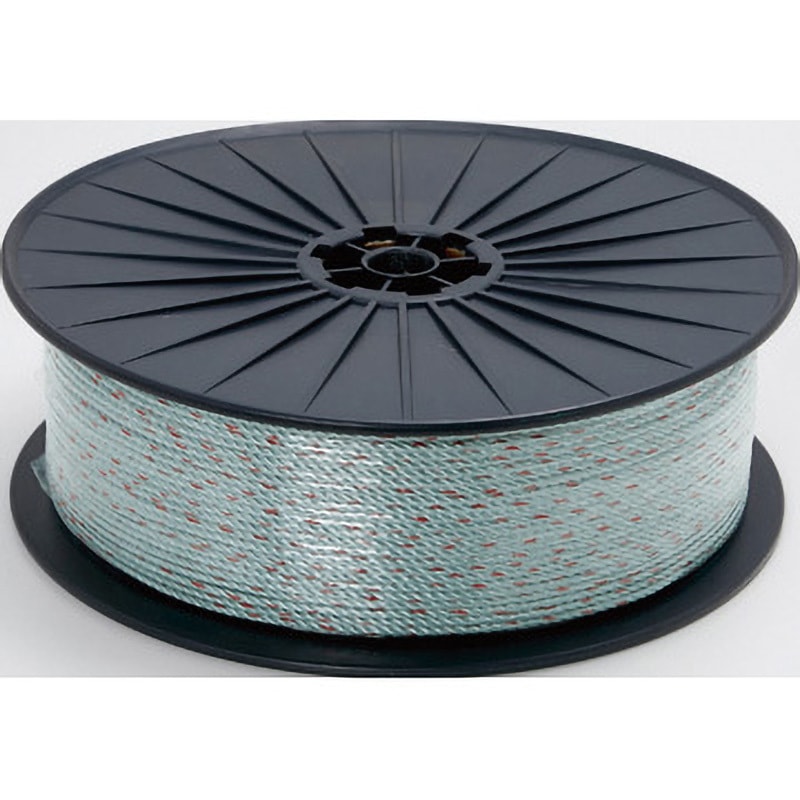 TRUSCO 台付ポリプロンピレンロープ 9mm×4m TPP-94 1本 〔×5セット〕 TPP-94 台付ポリプロンピレンロープ TRUSCO 黒色 ビニタイ止め 質量