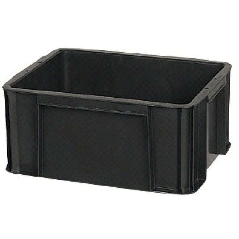 T-28 導電性コンテナT型 セキスイ 黒色 スタッキング可 容量28L 外寸(幅×奥行×高さ)482×381×206mm 1個