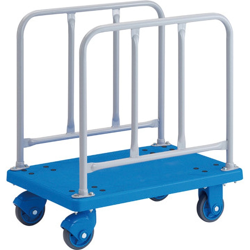 直送品)TRUSCO 樹脂台車 グランカート サイレント 3段片袖 718X468 TP