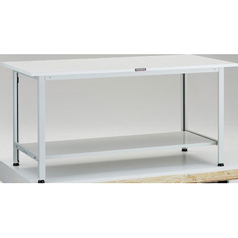 AO-1560LT2 軽量作業台(下棚2枚付) TRUSCO ポリ化粧製天板 荷重200kg 間口1500mm奥行600mm高さ740mm  AO-1560LT2