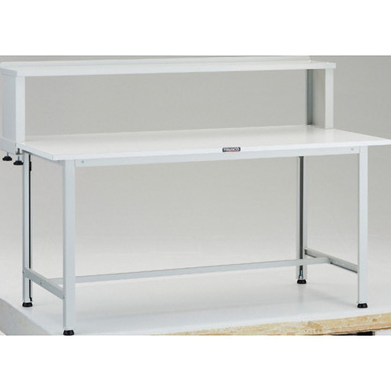 AO-1560YURB 軽量作業台(上棚付) TRUSCO ポリ化粧製天板 荷重200kg 間口1500mm奥行600mm高さ1044mm  AO-1560YURB