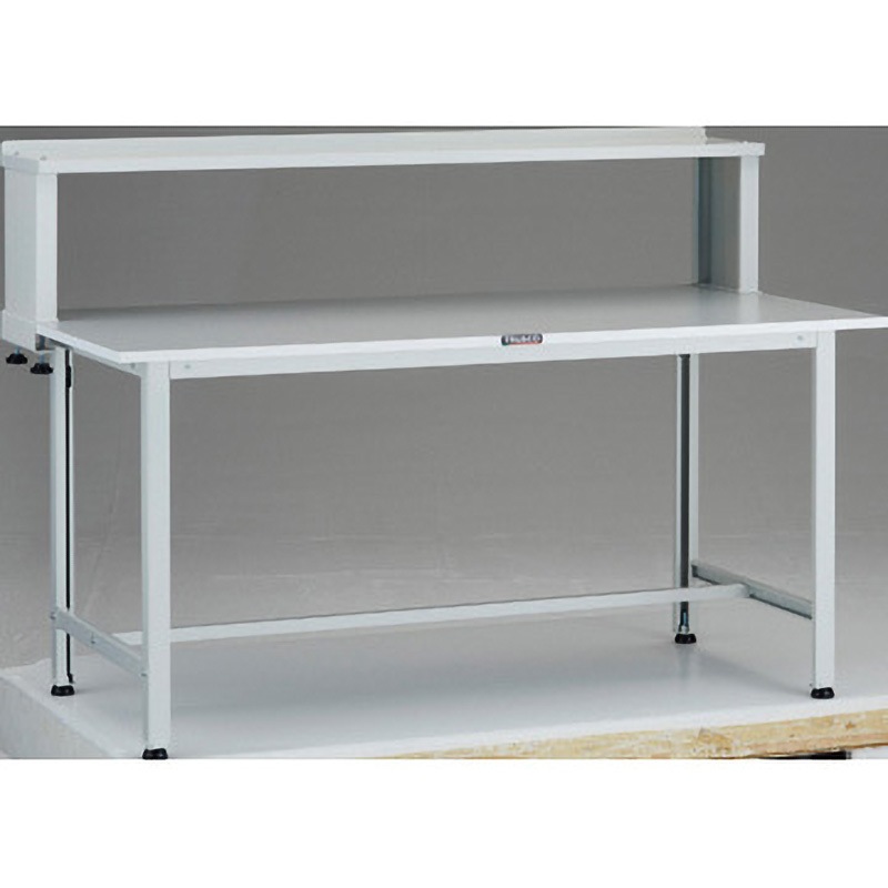 AOR-1560YURB 軽量作業台(上棚付) TRUSCO リノリューム張り製天板 荷重200kg 間口1500mm奥行600mm高さ1044mm  AOR-1560YURB