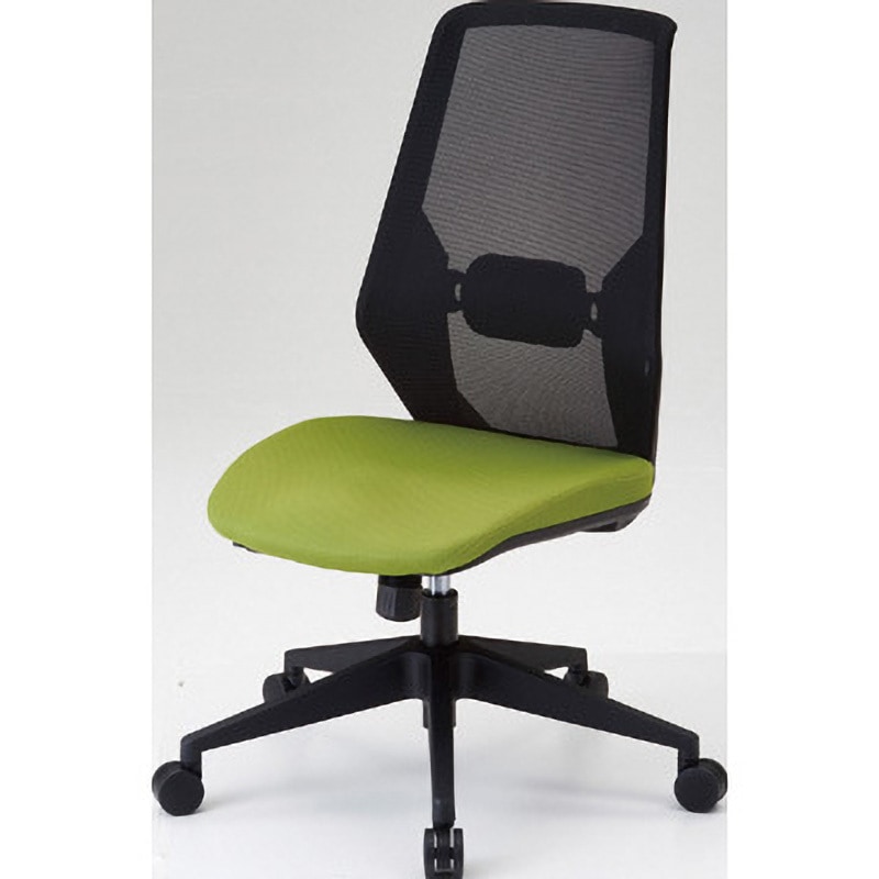 MCH-YG メッシュハイバックチェアVIENTO TRUSCO ランバーサポート有 キャスターあり ヤンググリーン色   MCH-YG 20,986円