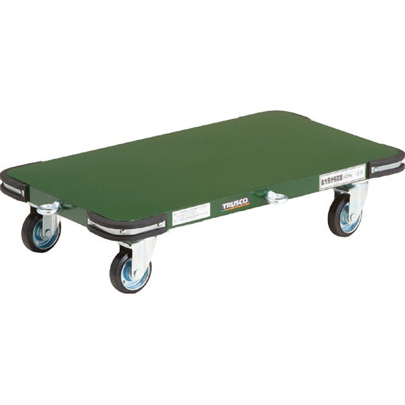 PHT-8045F 鋼鉄製平台車 TRUSCO ゴム車輪 自在 荷台寸法800×450mm 1台