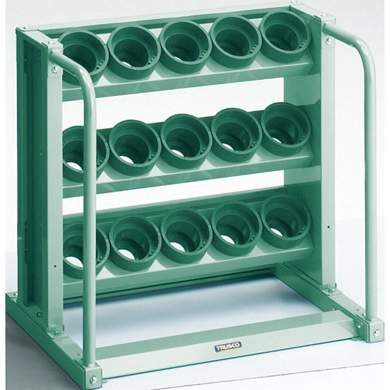 ■TRUSCO ツーリングラック BT・NT50兼用 32個収納 ロック付 ホワイト色 VTL48AW(4652797)[法人・事業所限定][直送元] ツーリングラック HSK100A BT50 NT50兼用 TRUSCO ツーリングラック本体